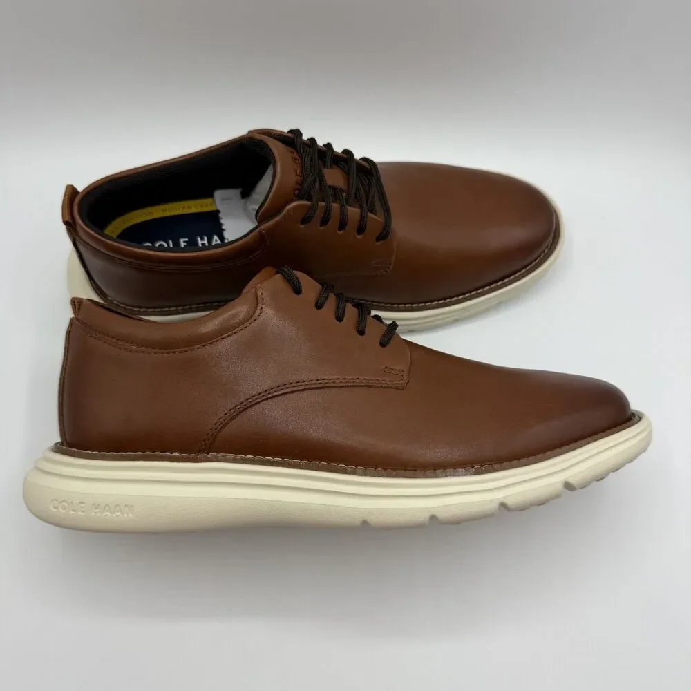 Cole Haan Grand + Ultra Oxford British Tan Leather Mens Size 8M
